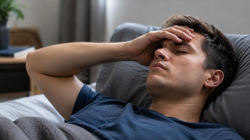 a person tries quitting alcohol while experiencing negative side effects.